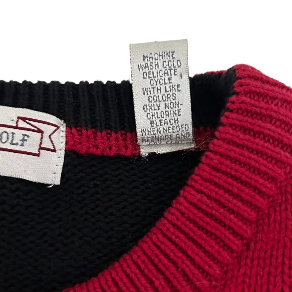 John Ashford Golf Vtg Christmas Grandpa Argyle Preppy Academia Knit Sweater (L)